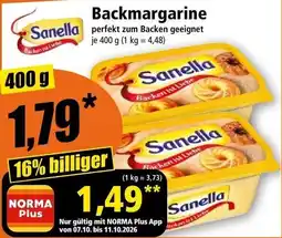 Norma Backmargarine Sanella Angebot