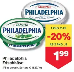 MPreis Philadelphia Frischkäse Angebot