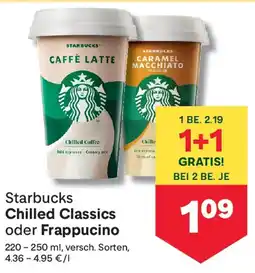 MPreis Starbucks Chilled Classics oder Frappuccino Angebot