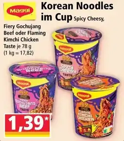 Norma Maggi Korean Noodles im Cup Angebot