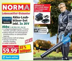 Norma Akku-Laubbläser-Set Angebot