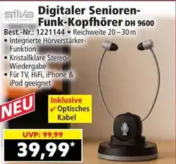 Norma Silva Digitaler Senioren-Funk-Kopfhörer DH 9600 Angebot