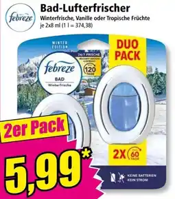 Norma Febreze Bad-Lufterfrischer Winterfrische Angebot