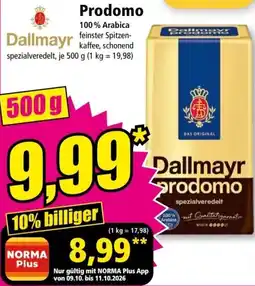 Norma Dallmayr Prodomo Angebot
