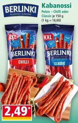 Norma Berlinki Kabanossi Angebot