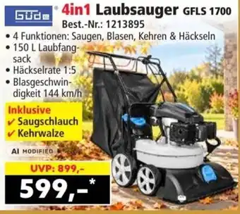 Güde 4in1 Laubsauger GFLS 1700