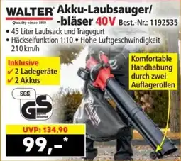 Norma Walter Akku-Laubsauger/-bläser 40V Angebot