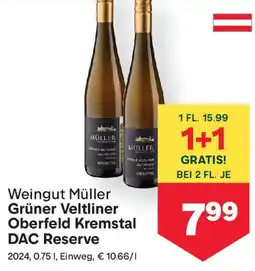 MPreis Weingut Müller Grüner Veltliner Oberfeld Kremstal DAC Reserve Angebot