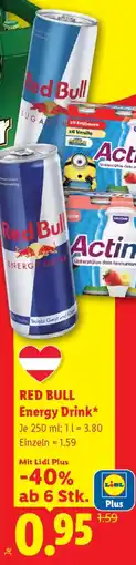 Lidl Red Bull Energy Drink Angebot