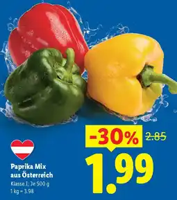 Lidl Paprika Mix aus Österreich Angebot