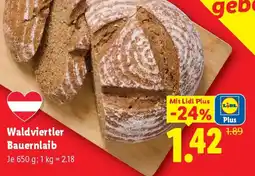 Lidl Waldviertler Bauernlaib Angebot