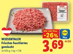 Lidl Wiesentaler Frisches Faschiertes gemischte Angebot