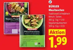 Lidl Bürger Maultaschen Angebot
