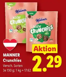 Lidl MANNER Crunchies Angebot