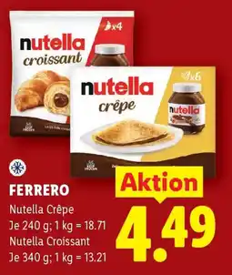 Lidl Nutella Crêpe Angebot