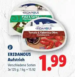 Lidl Eridanous Aufstrich Angebot