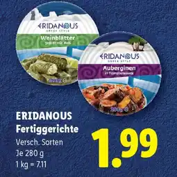 Lidl Eridanous Fertiggerichte Angebot