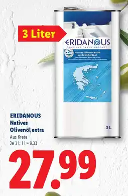 Lidl Eridanous Natives Olivenöl extra Angebot