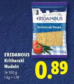 Lidl Eridanous Kritharaki Nudeln Angebot