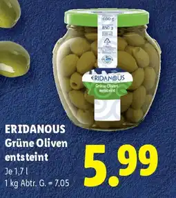 Lidl Eridanous Grüne Oliven entsteint Angebot