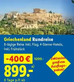 Lidl Griechenland Rundreise Angebot