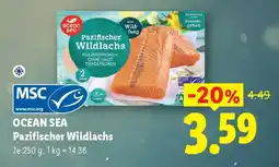 Lidl OCEAN SEA Pazifischer Wildlachs Angebot