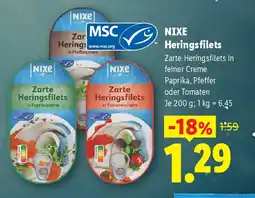 Lidl Nixe Heringsfilets Angebot
