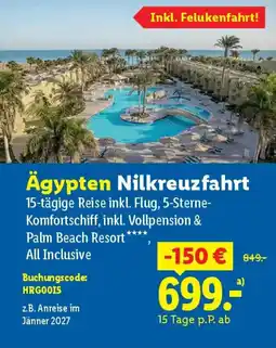 Lidl Ägypten Nilkreuzfahrt Angebot