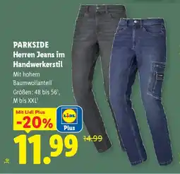 Lidl Parkside Herren Jeans im Handwerkerstil Angebot