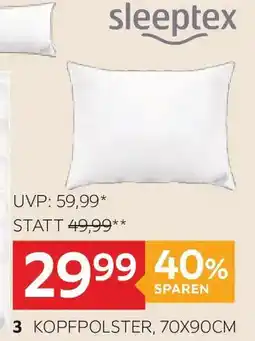 XXXLutz Sleeptex kopfpolster Angebot