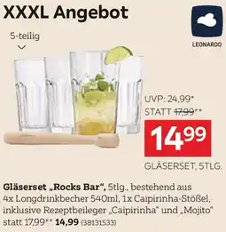 XXXLutz Leonardo gläserset, 5tlg. Angebot