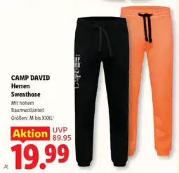 Lidl Camp David Herren Sweathose Angebot
