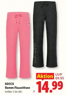 Lidl SOCCX Damen Flauschhose Angebot