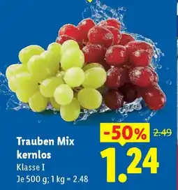 Lidl Trauben Mix kernlos Angebot