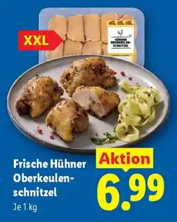 Lidl Frische Hühner Oberkeulenschnitzel Angebot