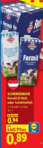 Lidl Schärdinger Formil H-Voll-oder Leichtmilch Angebot