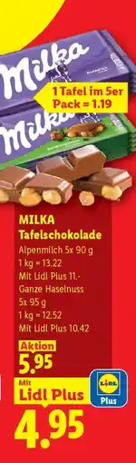 Lidl Milka Tafelschokolade Angebot