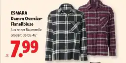 Lidl ESMARA Damen Oversize-Flanellbluse Angebot