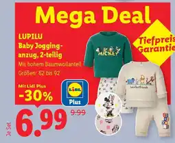 Lidl Lupilu Baby Jogginganzug, 2-teilig Angebot