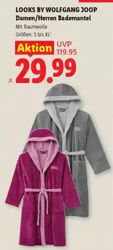 Lidl Looks by Wolfgang Joop Damen/Herren Bademantel Angebot
