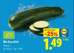 Lidl Bio Zucchini Angebot