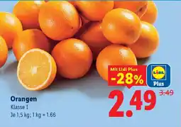 Lidl Orangen Klasse I Angebot