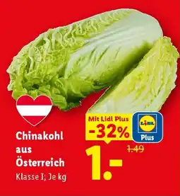 Lidl Chinakohl aus Österreich Angebot