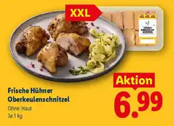 Lidl Frische Hühner Oberkeulenschnitzel Angebot