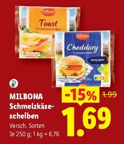 Lidl Milbona Schmelzkäsescheiben Angebot