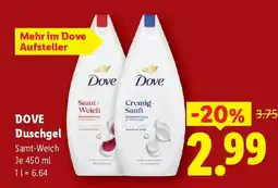 Lidl Dove Duschgel Samt-Weich Angebot