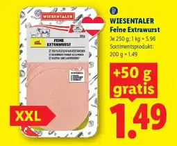 Lidl Wiesentaler Feine Extrawurst Angebot