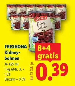 Lidl Freshona Kidney-Bohnen Angebot