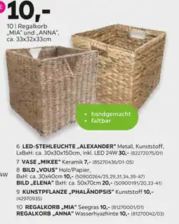 Mömax Regalkorb "MIA" und "ANNA" Angebot