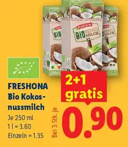 Lidl Freshona Bio Kokosnussmilch Angebot